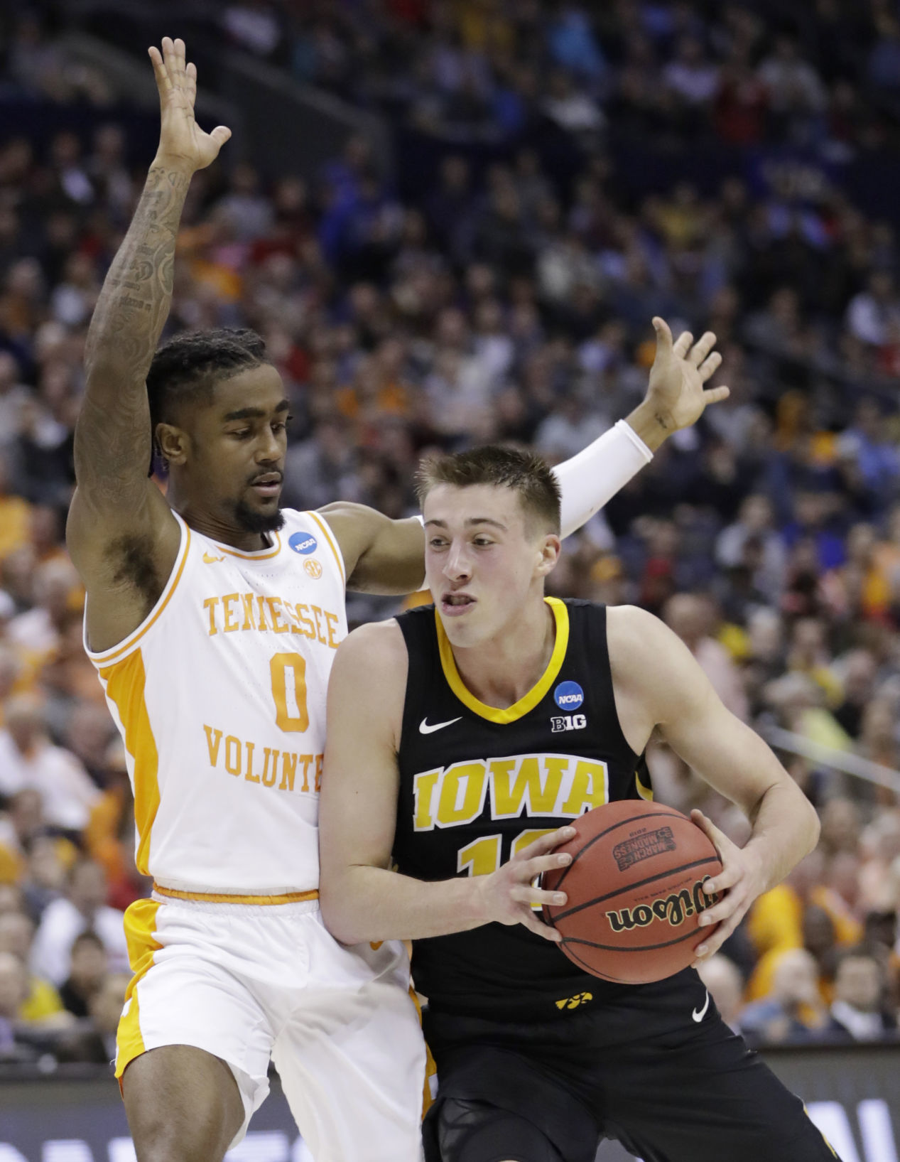 NCAA Tennessee Iowa Basketball